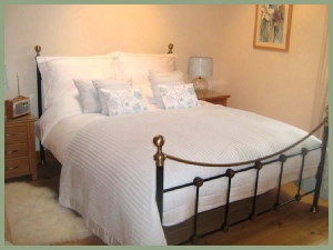 Upstairs Master bedroom at Meadow Barn