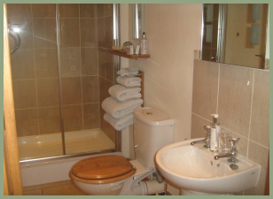 Downstairs shower room at Meadow Barn